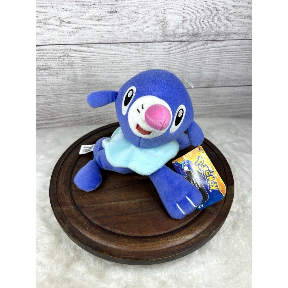 Pokemon 2017 TOMY Popplio Plush Stuffed Animal Blue Seal NWT Kawaii Toy